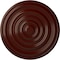 Ekena Millwork Carton Ceiling Medallion (For Canopies up to 2 5/8"), Hand-Painted Brushed Mahogany, 12 5/8"OD x 1"P CM13CABMF - alternate 1